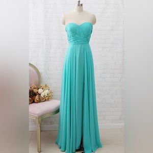 Turquoise, bridesmaids dress